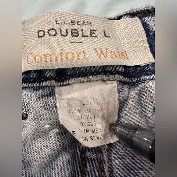 Vintage 90s Women’s Sz: 18 Petite LL Bean. Double L. Comfort Waist. Mom Jeans. - Picture 5 of 12